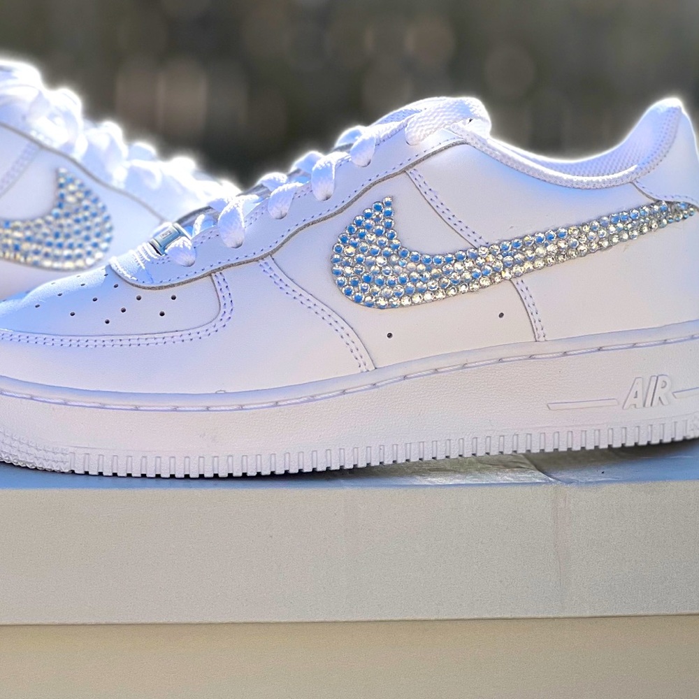 Custom Bling Nike Air Force one Big kids 6 or womens 7.5